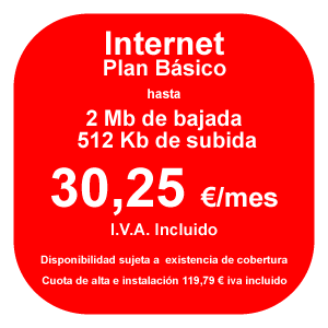 Internet básico hasta 2Mb/512Kb por 30,25€ al mes con Redem